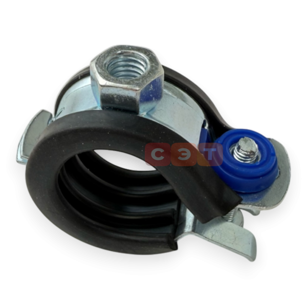 Хомут оцинкованный с epdm M8 25-28мм